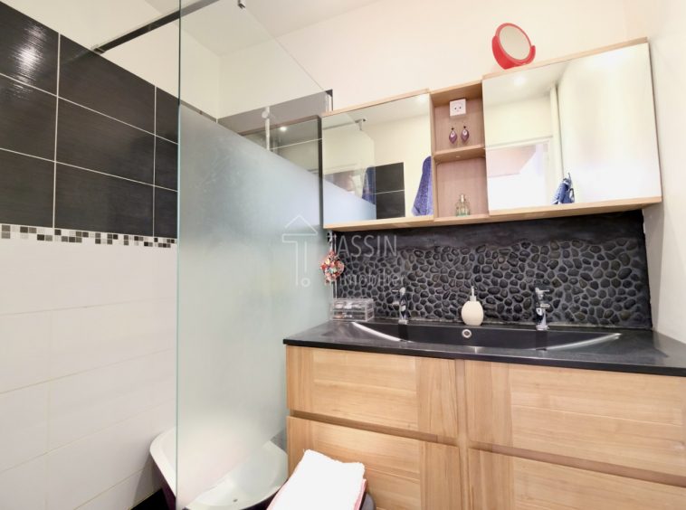 Appartement familial Tassin Centre au calme - Salle de bain