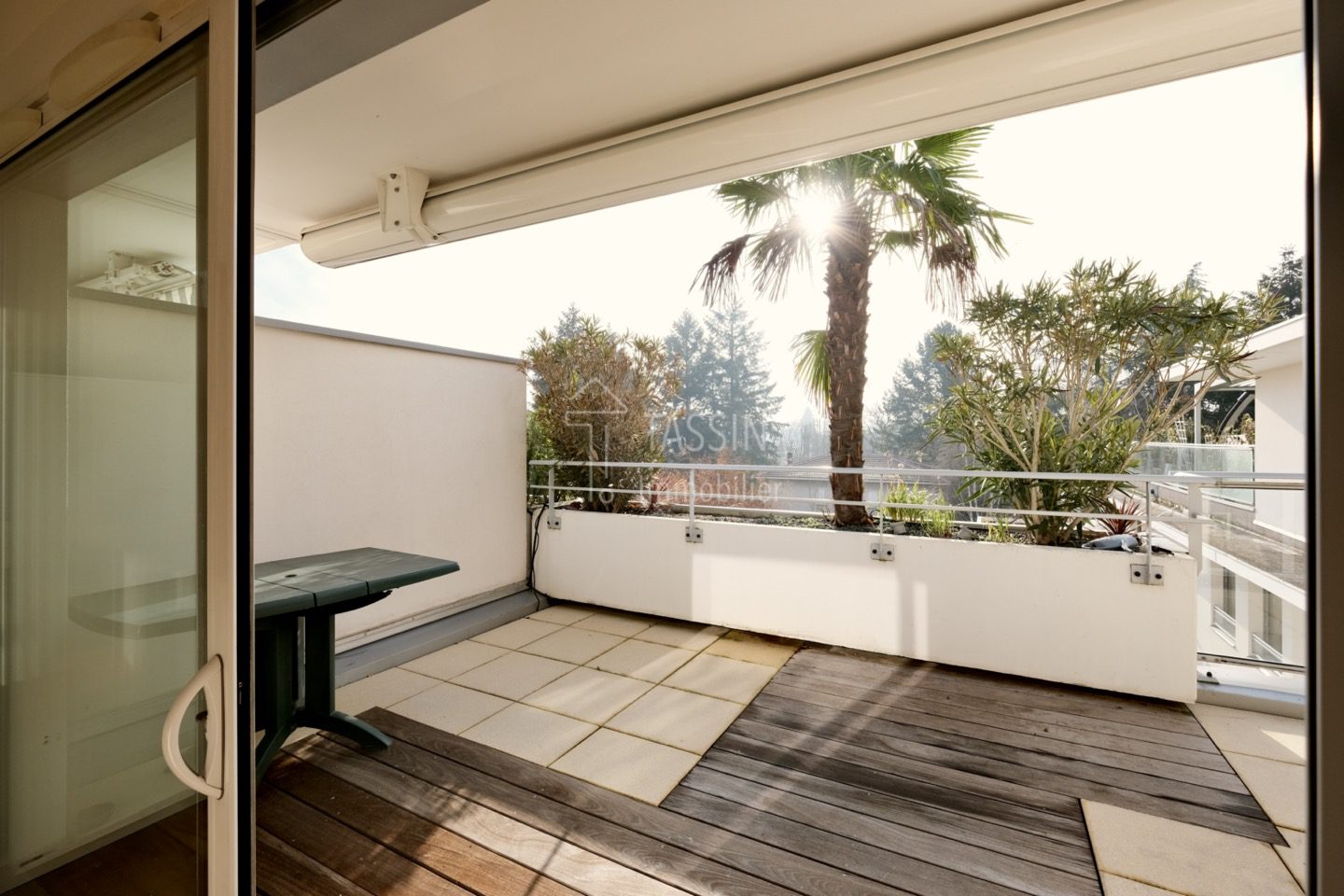 Appartement dernier étage terrasse Tassin Bourg - terrasse